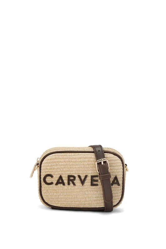 Carvela Women's 'Frame Mini X Body' Bag in Beige - Beige