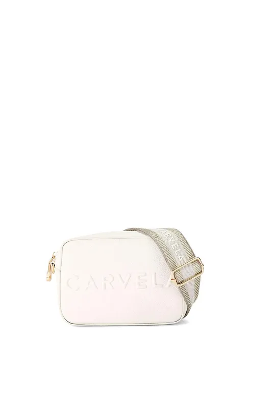 Carvela Women's 'Frame Mini X Body' Bag in Cream Cream
