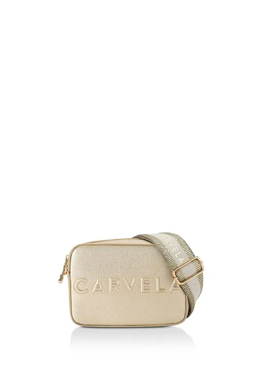 Carvela Women's 'Frame Mini X Body' Bag in Gold Gold