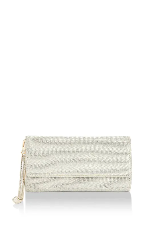 Carvela Women's 'Gala Clutch' Fabric Bag in Gold - Gold - Size: One Size