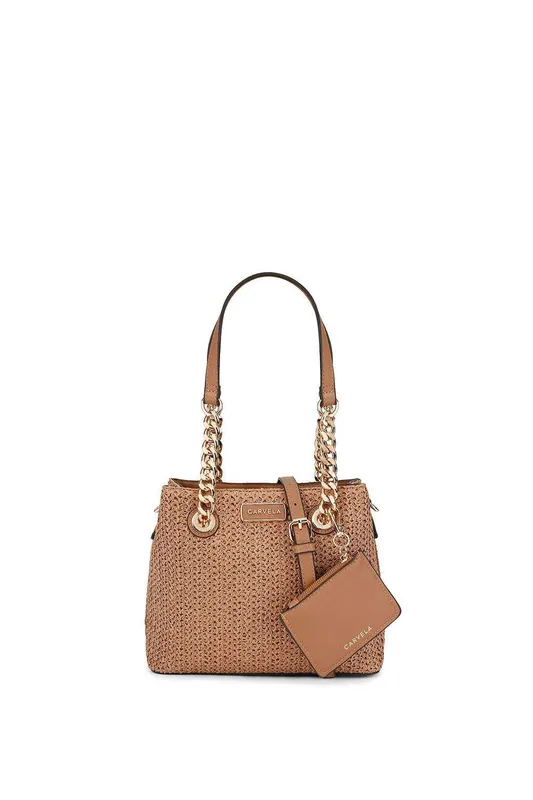 Carvela Women's 'Mini Cammie 3' Bag in Tan Tan