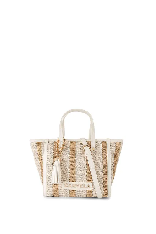 Carvela Women's 'Minori Mini Tote' Bag in Beige Beige