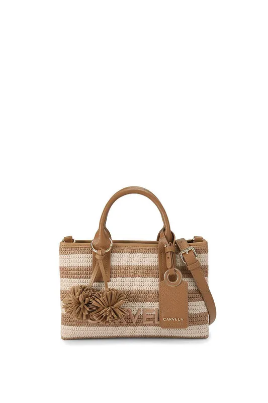 Carvela Women's 'Nina Mini Tote' Bag in Light Brown Light Brown
