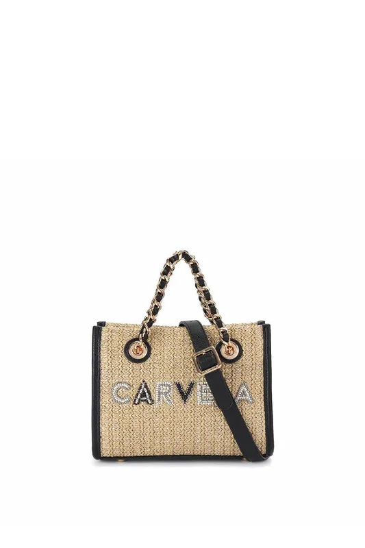 Carvela Women's 'Sorrento Bead Micro' Bag in Beige Beige