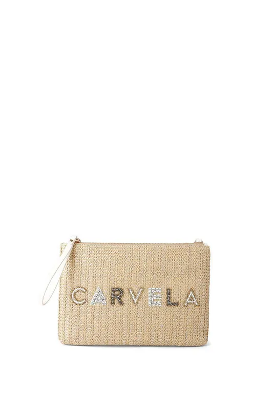 Carvela Women's 'Sorrento Chain Pouch' Bag in Beige - Beige
