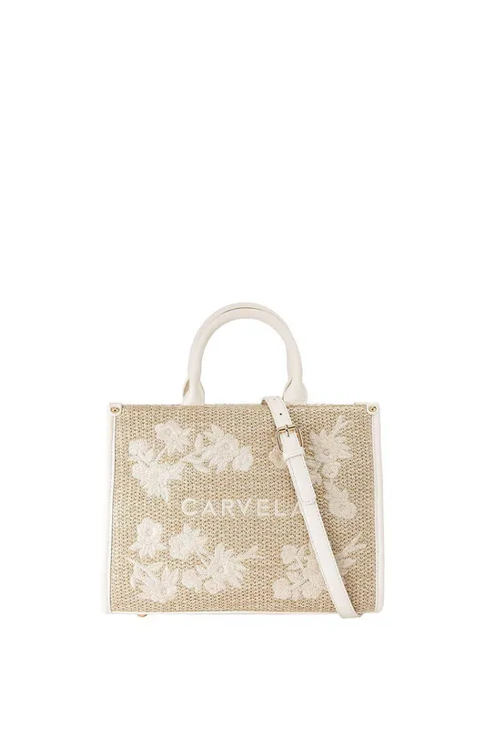 Carvela Women's 'Sorrento Midi Tote' Bag in Beige Beige
