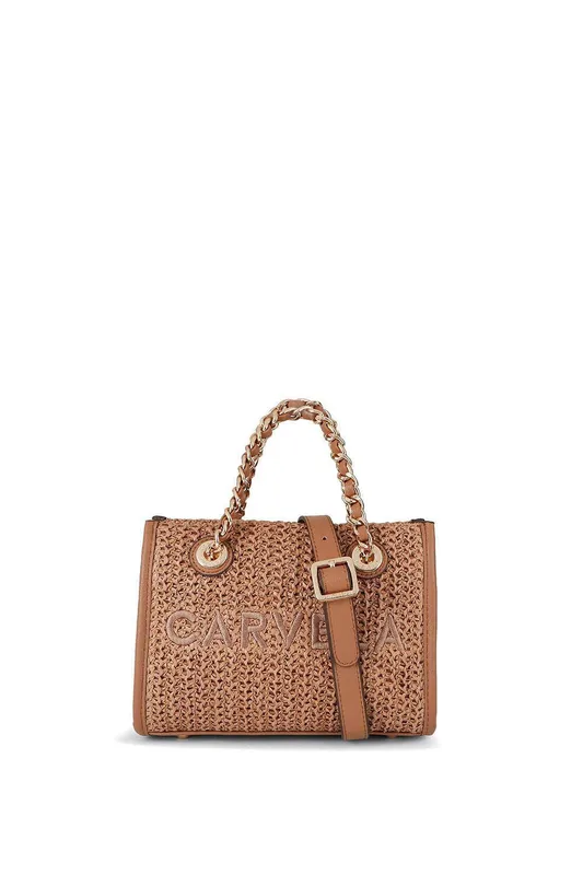 Carvela Women's 'Sorrento Mirco Raffia' Bag in Tan - Tan