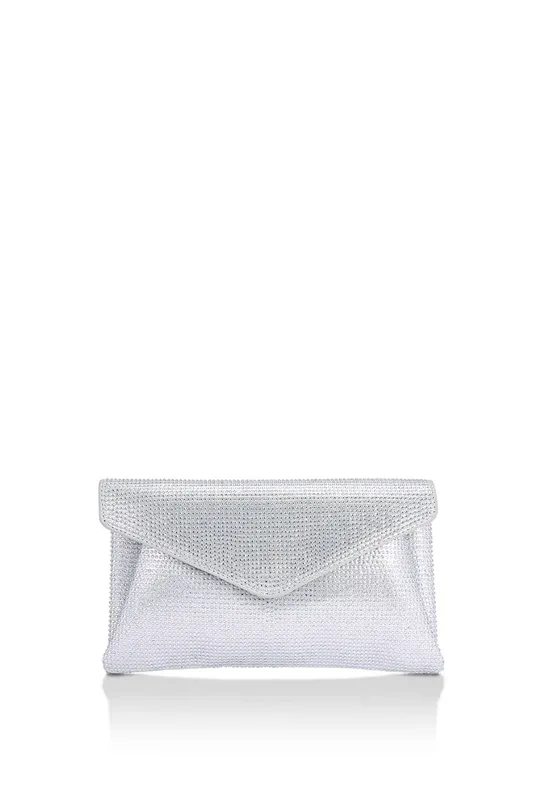 Carvela Women's 'Stargaze Clutch' Bag in Silver - Silver - Size: One Size