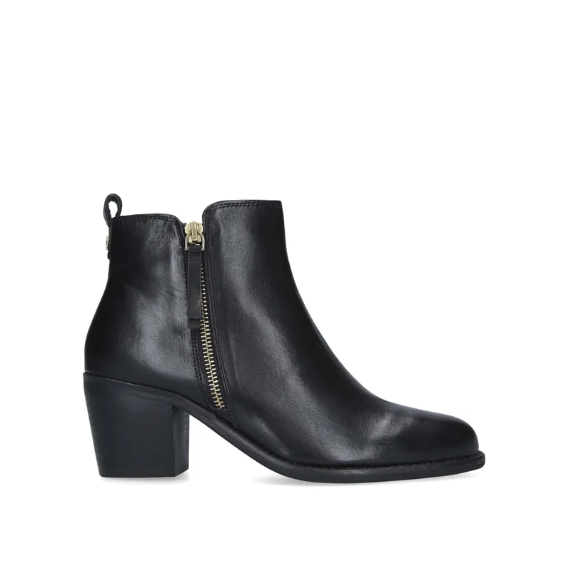 Carvela Womens Leather Secil Boots - Black - Size Uk 3