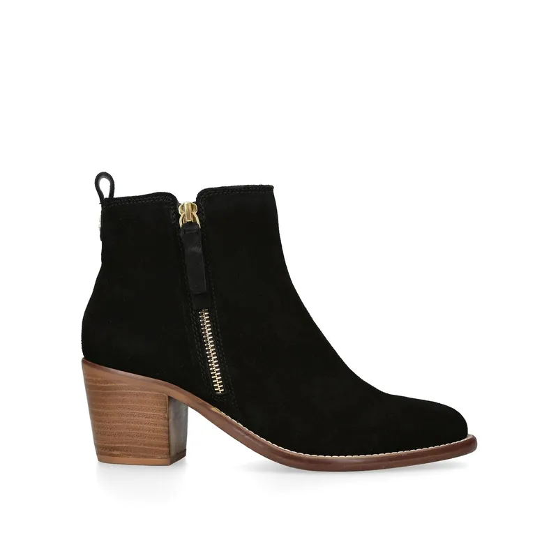 Carvela Womens Suede Secil Boots - Black - Size Uk 3