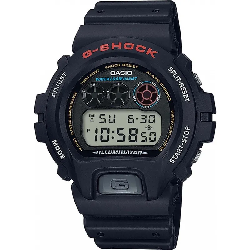 Casio G-Shock Core Black Rubber Digital Watch DW-6900U-1ER
