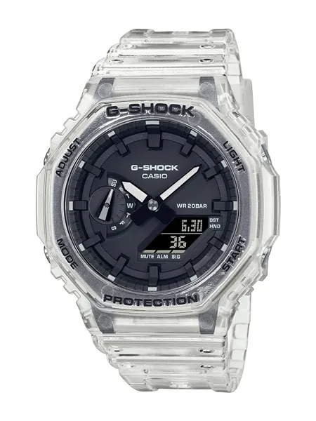 Casio G-Shock GA-2100SKE-7AER Transparent Resin Strap Combination Watch