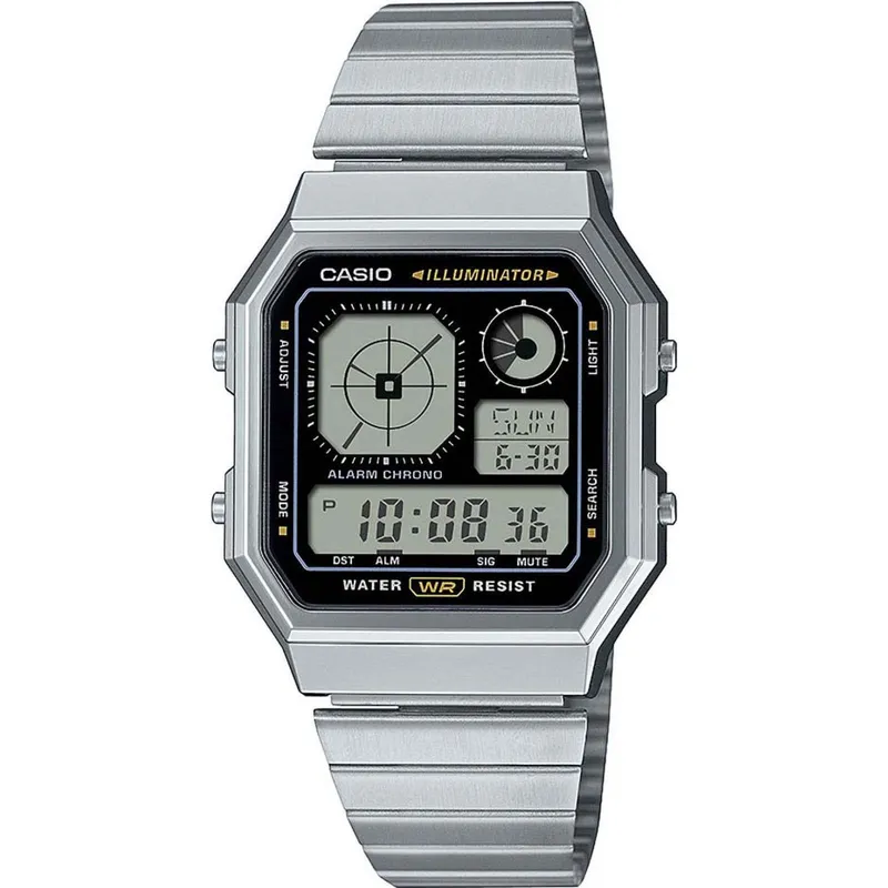 Casio Men's A130WE-1AEF Collection 41mm Quartz Watch in Silver Silver One Size