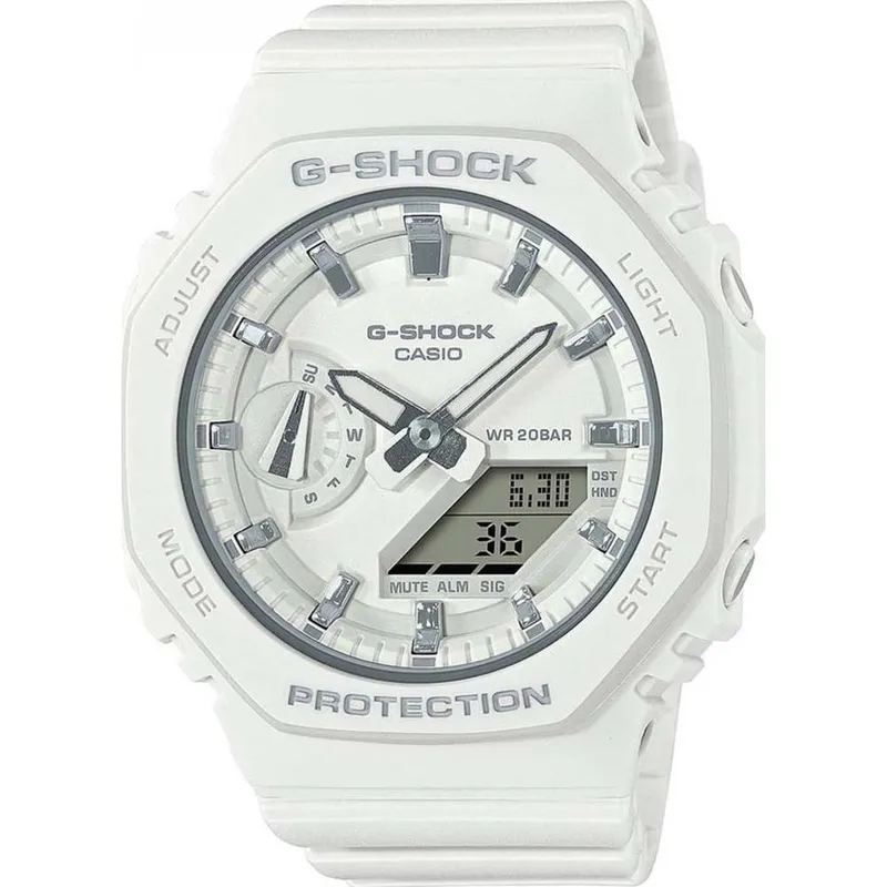 Casio Unisex Gma-S2100-7AER G-Shock 43mm Quartz Watch in White - White