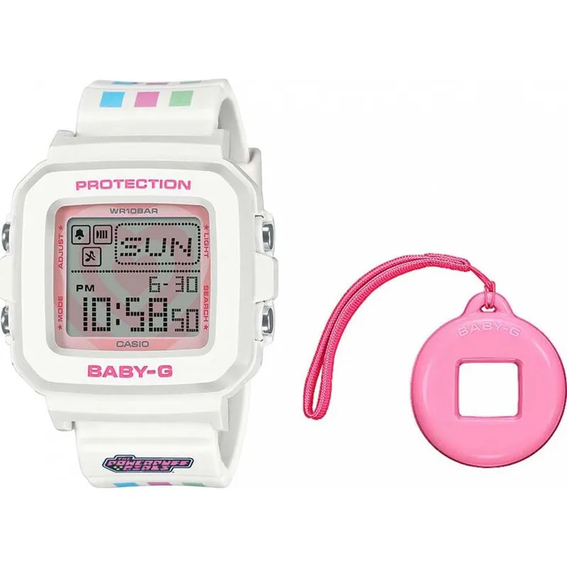Casio Women's Bgd-10KPP-7ER Baby-G 39mm Quartz Watch in White White female
