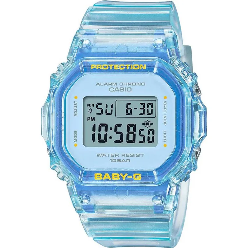 Casio Women's Bgd-565SJ-2ER Baby-G 38mm Quartz Watch in Blue Blue One Size