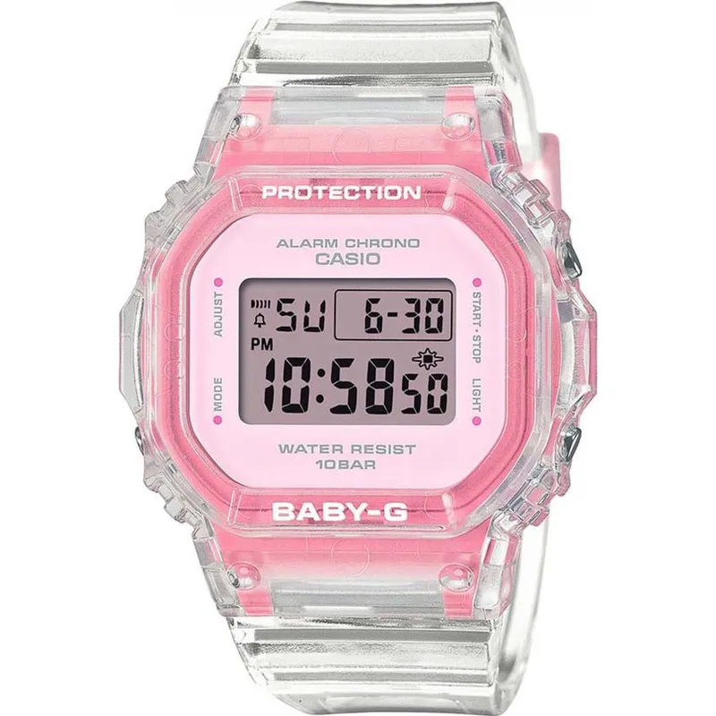 Casio Women's Bgd-565SJ-7ER Baby-G 38mm Quartz Watch in Clear - Clear