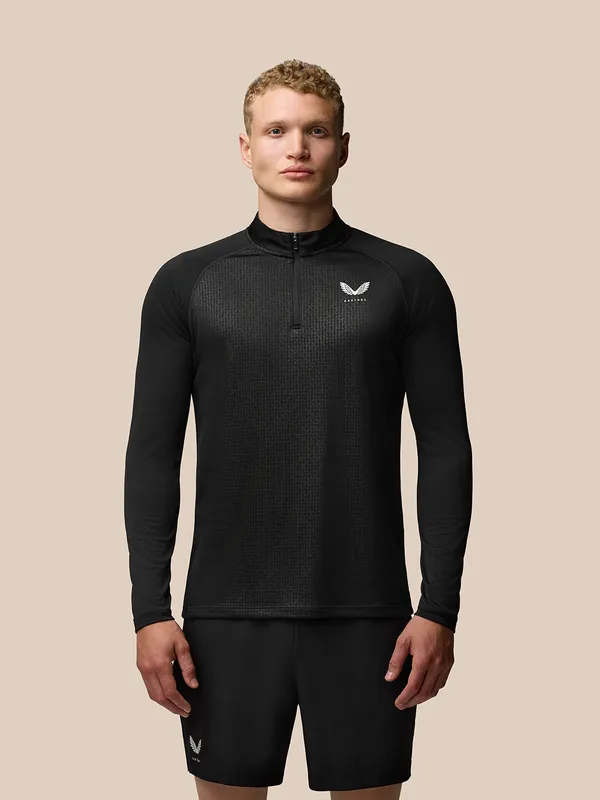 Castore Adapt Training 1/4 Zip Top - Black Black L male