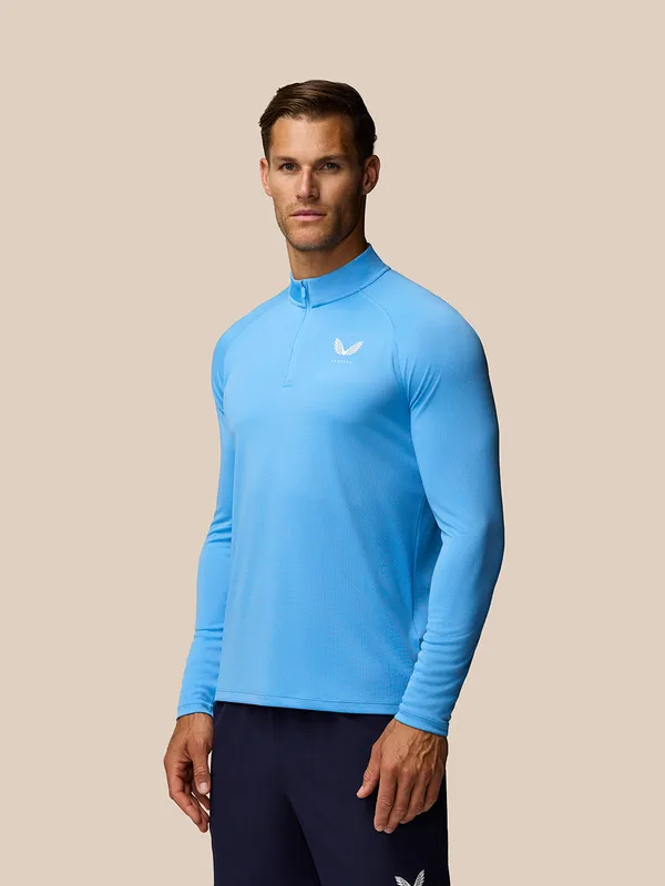 Castore Adapt Training 1/4 Zip Top - Cool Blue Cool Blue S male