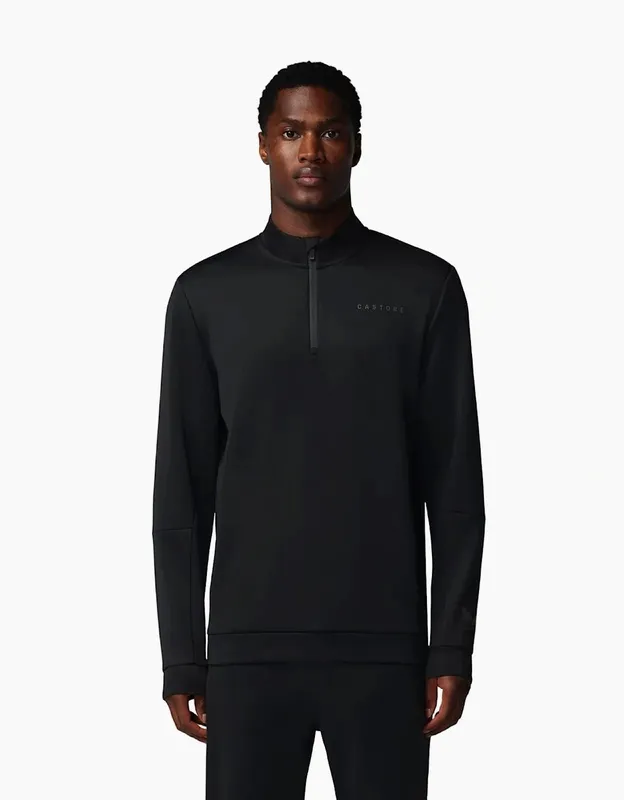 Men's Castore Flex 1/4 Zip Men's Black Sweatshirt - Size: 40