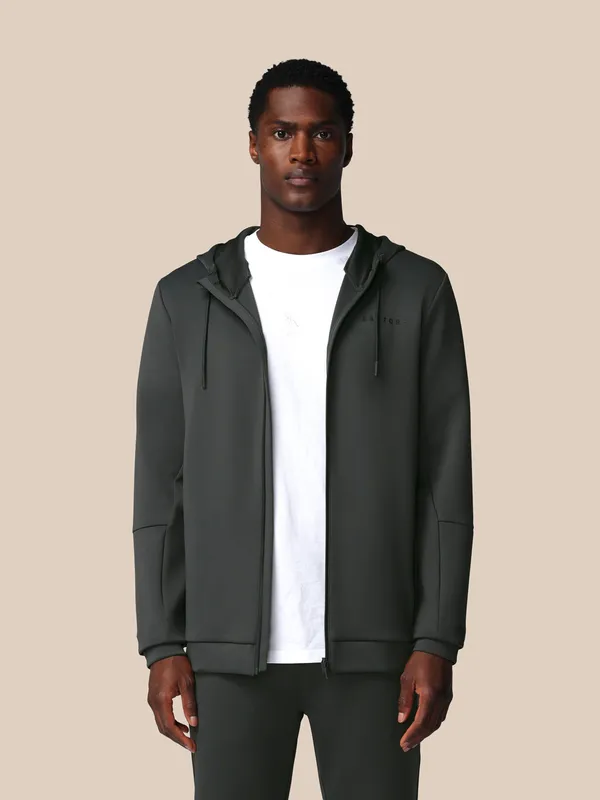 Castore Men’s Flex Long Sleeve Full Zip Hoodie - Gunmetal Gunmetal