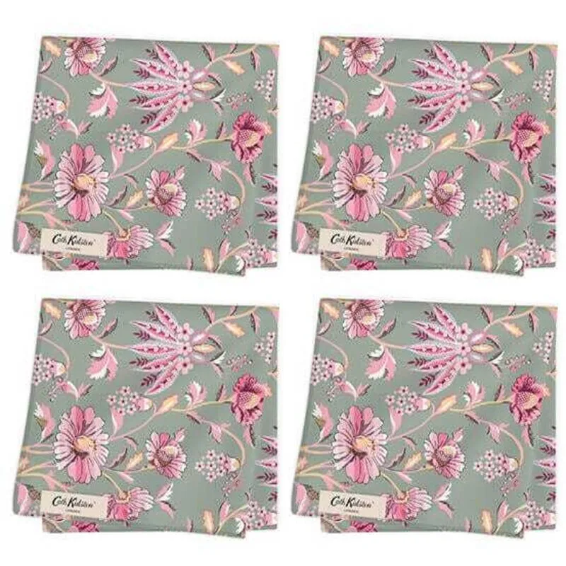 Friendship Gardens Sage Set of 4 Napkins - Cath Kidston