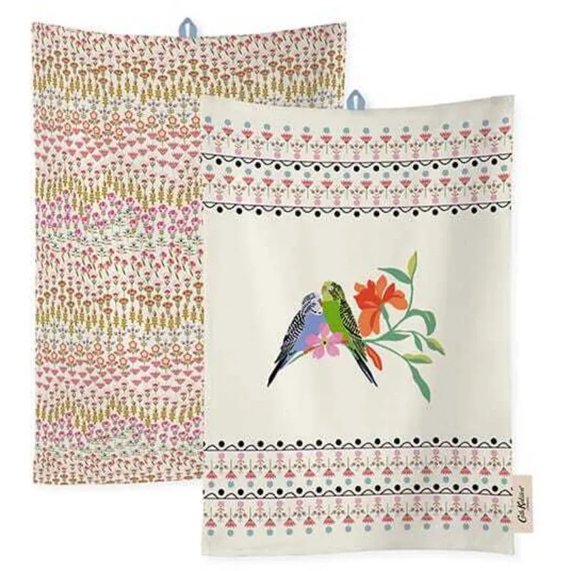 Painted Table Set Of 2 Cotton Tea Towels - Cath Kidston