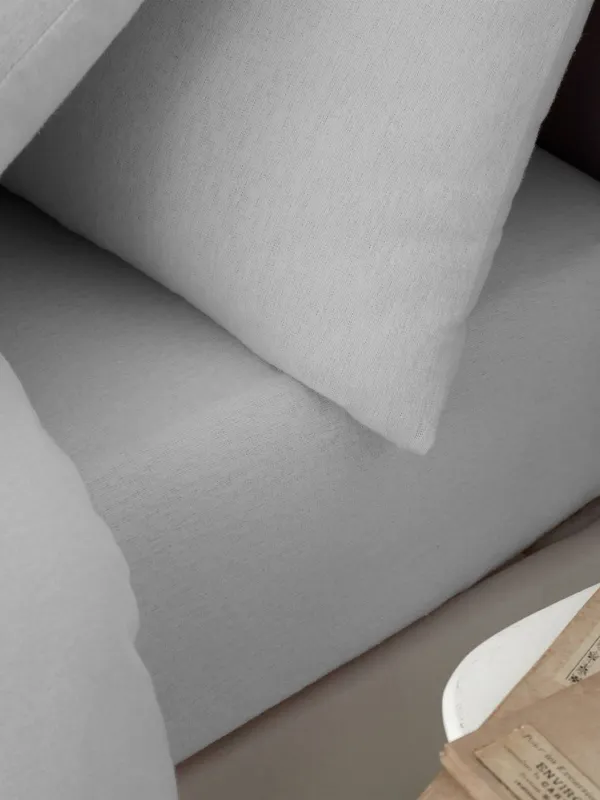 Catherine Lansfield 'Brushed Cotton' Fitted Sheet in Grey Size: King Fitted Grey King Fitted