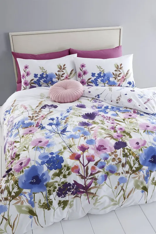 Catherine Lansfield 'Countryside Floral' Duvet Set   Size: Double - Multicolor - Size: Double