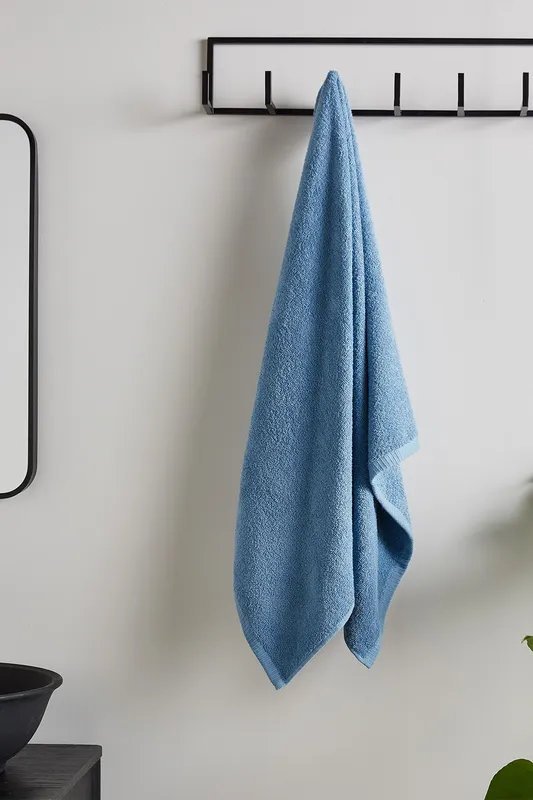 Catherine Lansfield 'Quick Dry Cotton' Towel Collection in Blue Blue