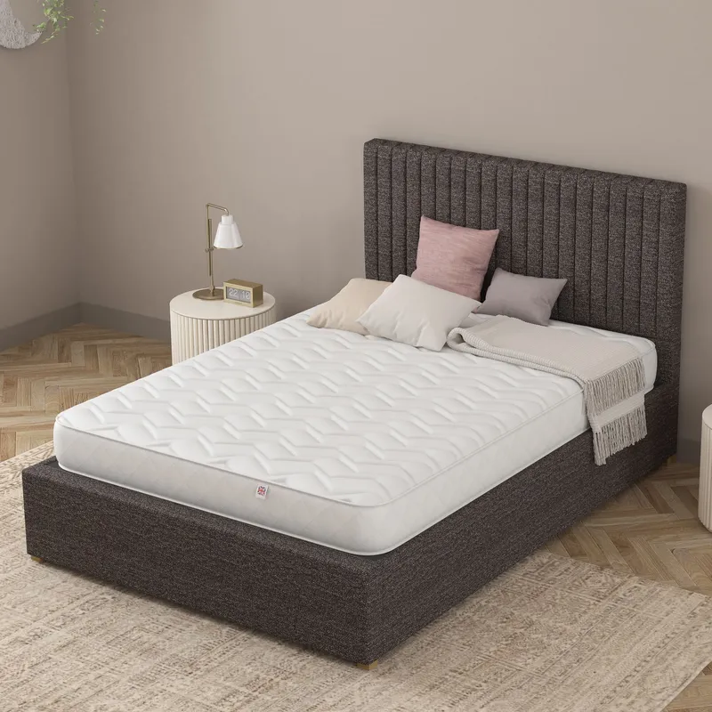 Catherine Lansfield Serene Sleep Mattress in White Size: Single White Single