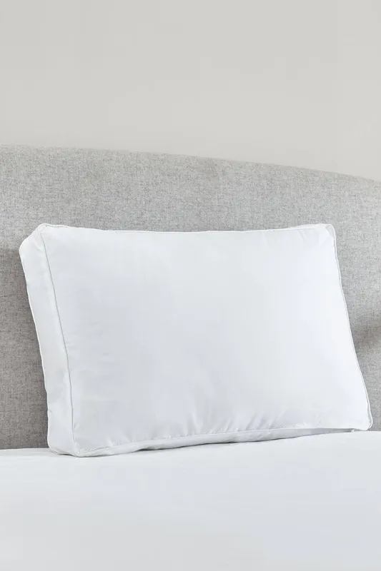 Catherine Lansfield 'Luxury Box' Cotton Pillow in White - White