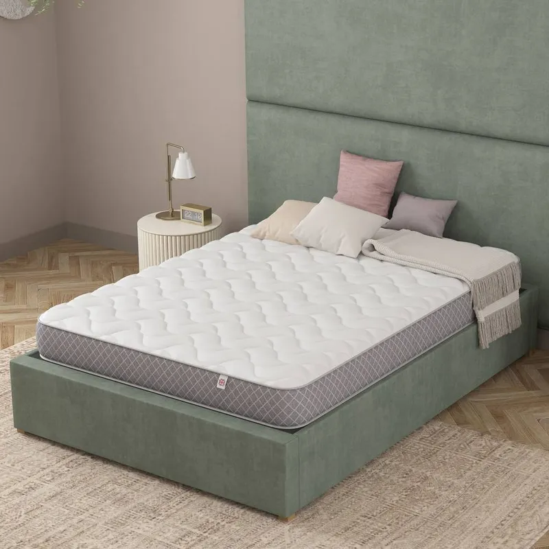Catherine Lansfield Tranquil Nights Hybrid Mattress in White Size: Single - White - Size: Single
