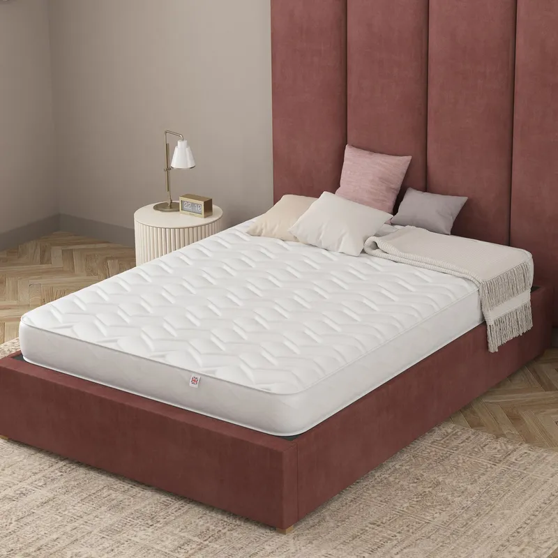 Catherine Lansfield Vitality Support Memory Foam Hybrid Mattress in White Size: Single - White - Size: Single