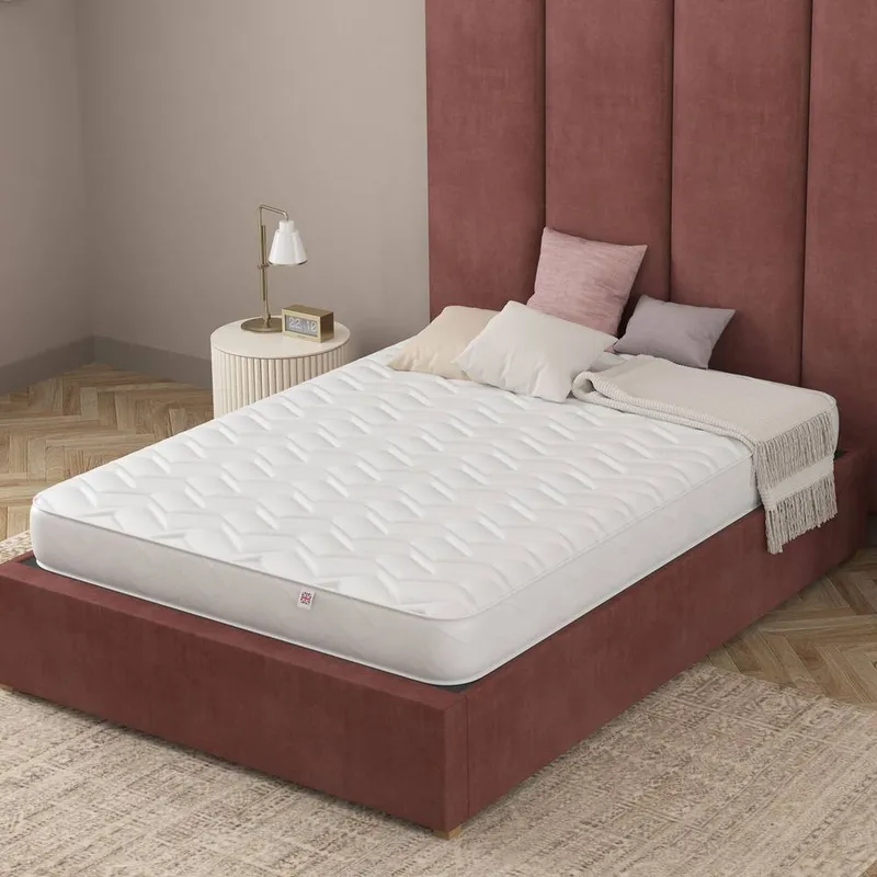 Catherine Lansfield Vitality Support Memory Foam Hybrid Mattress in White Size: Double - White - Size: Double