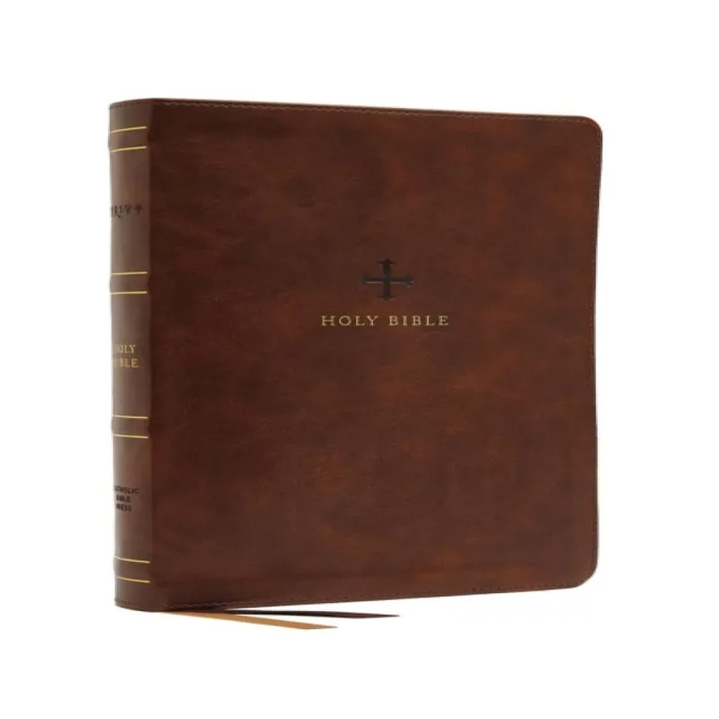 Catholic Bible Press Nrsv, Catholic Bible, Thinline Edition, Leathersoft, Brown Multicolor