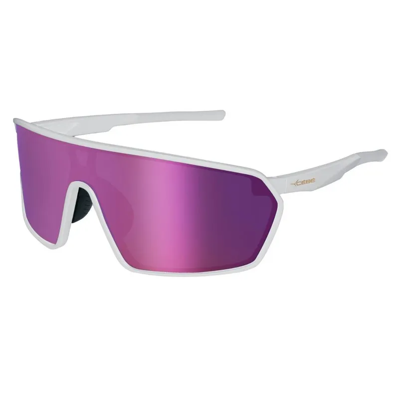 Cebe Unisex Terra Mono-Shield Sports Sunglasses in White - White