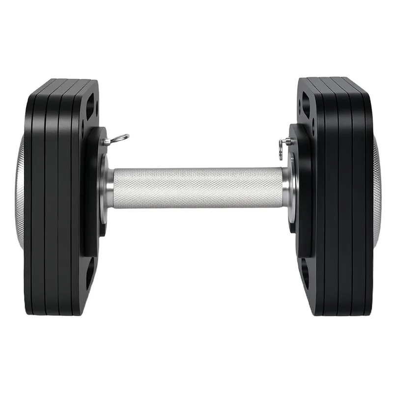 Centra Adjustable Dumbbell 4-20KG Auto Lock Home Gym Weight Training Fitness in Black Black