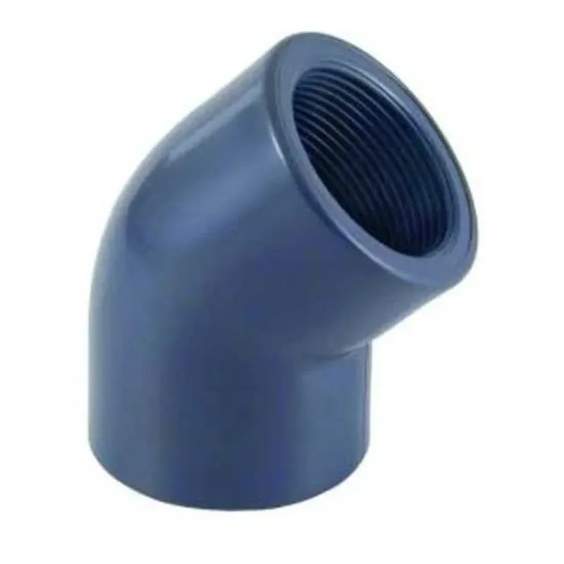 Cepex 22590 45º Pvc Ø75 Elbow Bsp Female Thread Grey One Size unisex