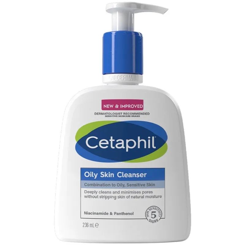 Cetaphil Oily Skin Cleanser - Soap-Free Cleanser - Removes Dirt & Oil - 236ml - Face The Future