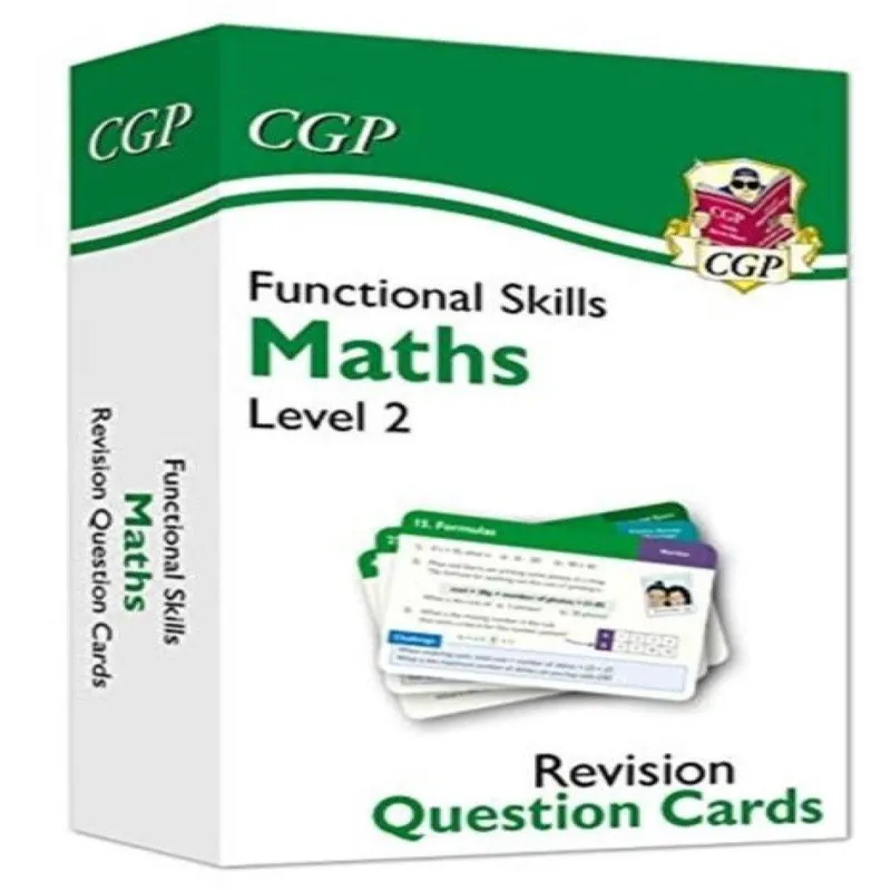 Cgp Books Functional Skills Maths Revision Question Cards - Level 2