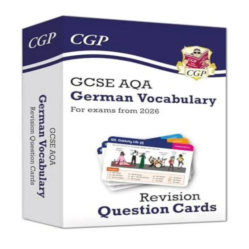 Cgp Books New Gcse Aqa German: Vocabulary Revision Question Cards (for exams Multicolor