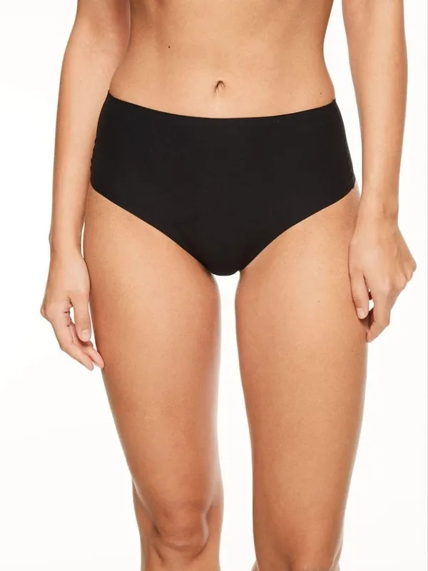 Chantelle Women's SoftStretch High Waist Thong in Black Black One Size