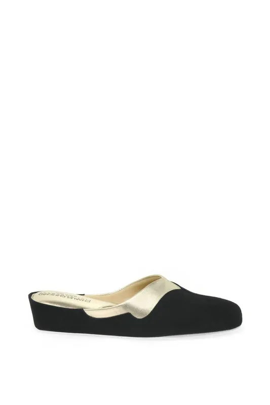 Relax Slippers Women's Messina Ladies Slipper - Black - Size: 5