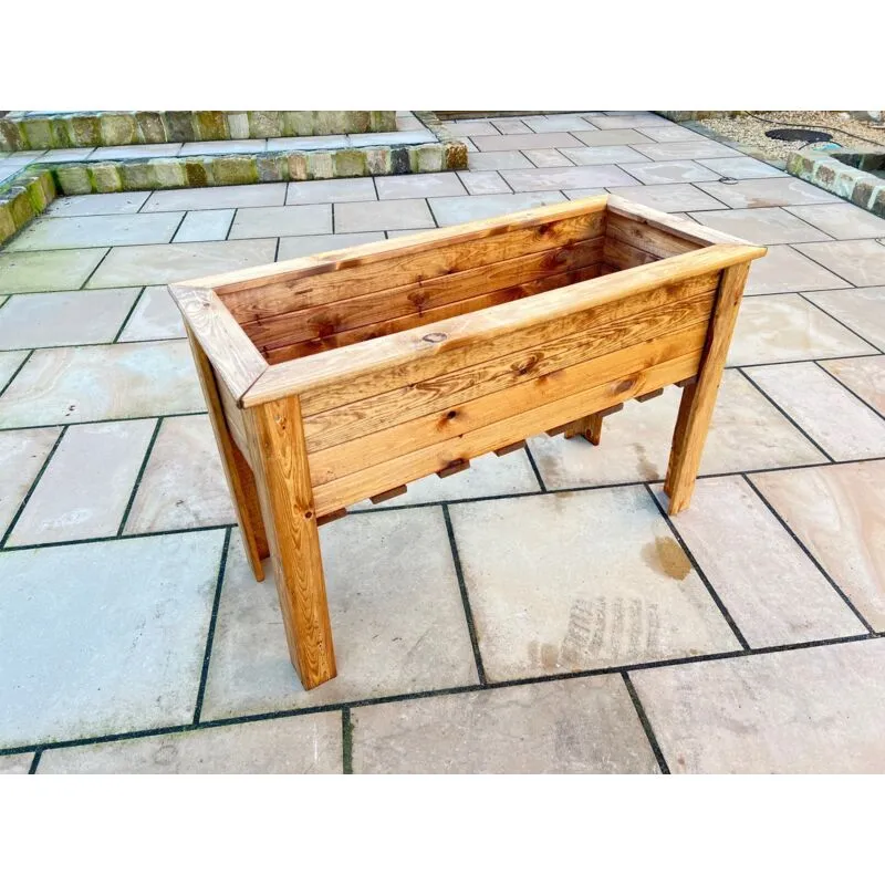 Charles Taylor Trading - Charles Taylor Wooden Extra Large Wiltshire Planter Raised Flower Bed Trough Pot
