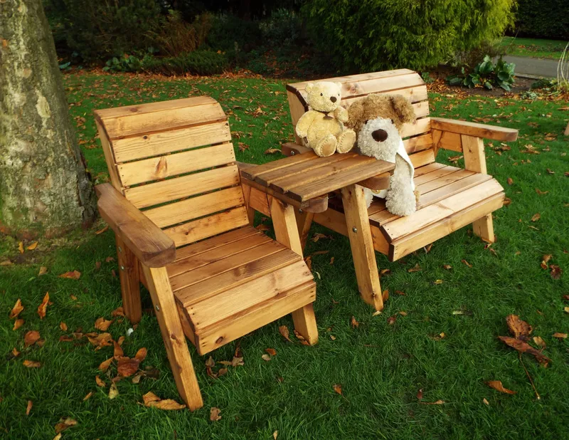 Charles Taylor Trading Little Fella's 3 Seater Companion Set (straight) in Brown Brown