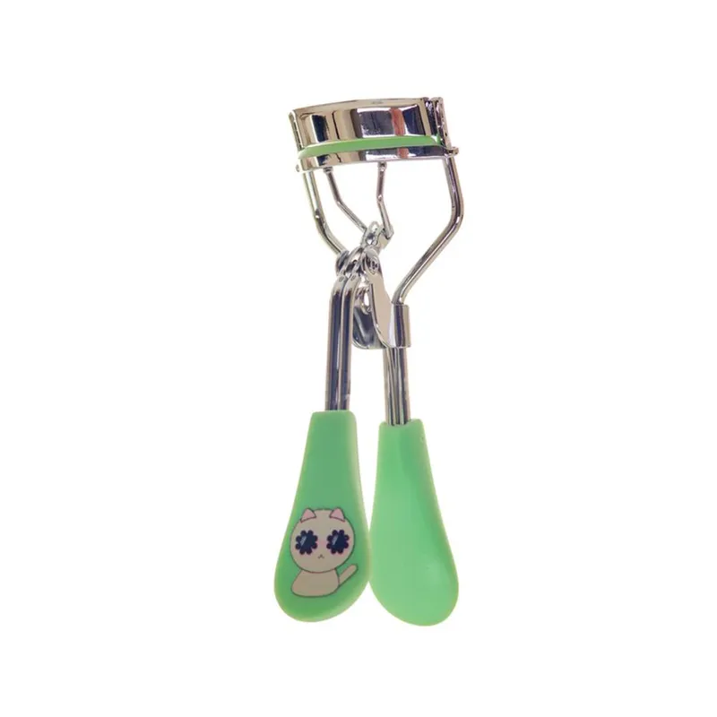 Cheesecake Eyelash Curler Cat Design Green - Green