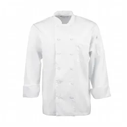Chef Works Calgary Cool Vent Unisex Chef Jacket White M
