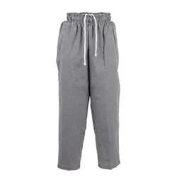 Chef Works Essential Baggy Pants Black Check XL