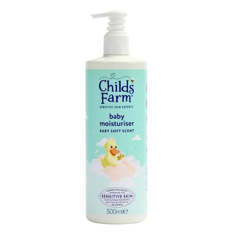 Child's Farm Unisex Baby Moisturiser Soft Scent 500ml in White White female